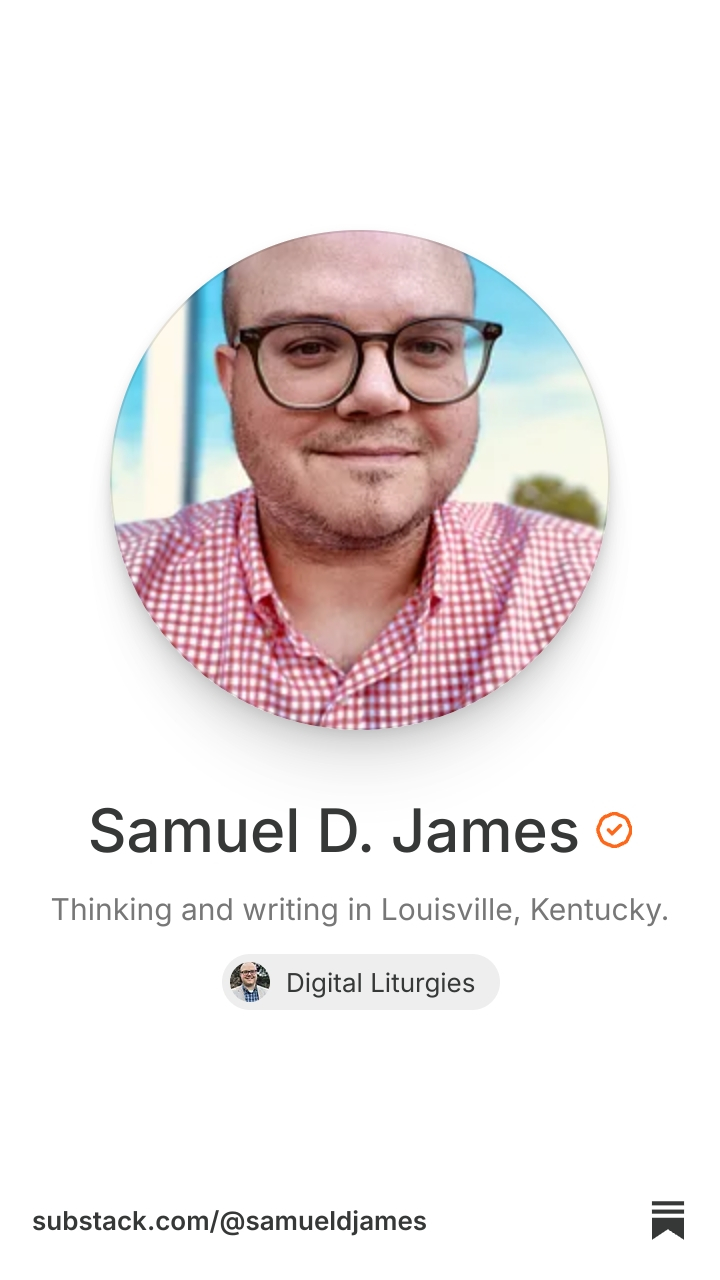 Samuel D. James | Substack