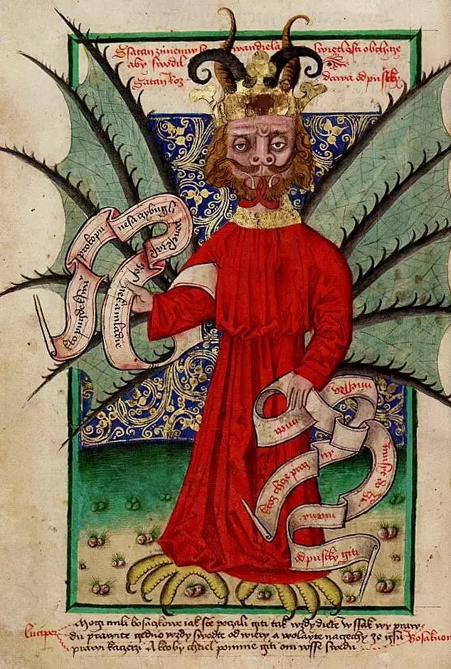 "Satan Distributing Indulgences"