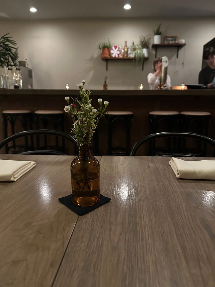 Kasama entrance and dinner table