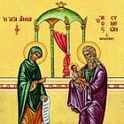 La vida de los Santos: San Simeón el Justo y Ana la profetisa