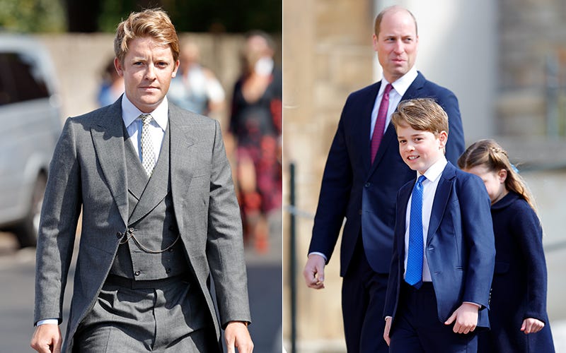 composite of hugh grosvenor, duke of westminster and prince george, his godson