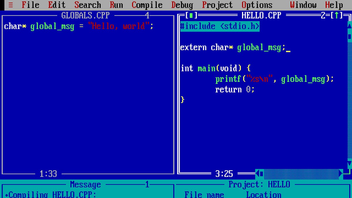 Very First Ide Program The IDEs we had 30 years ago... and we lost