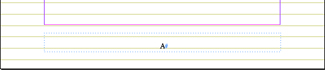 The symbol for an automatic page number on a master page of our sample book