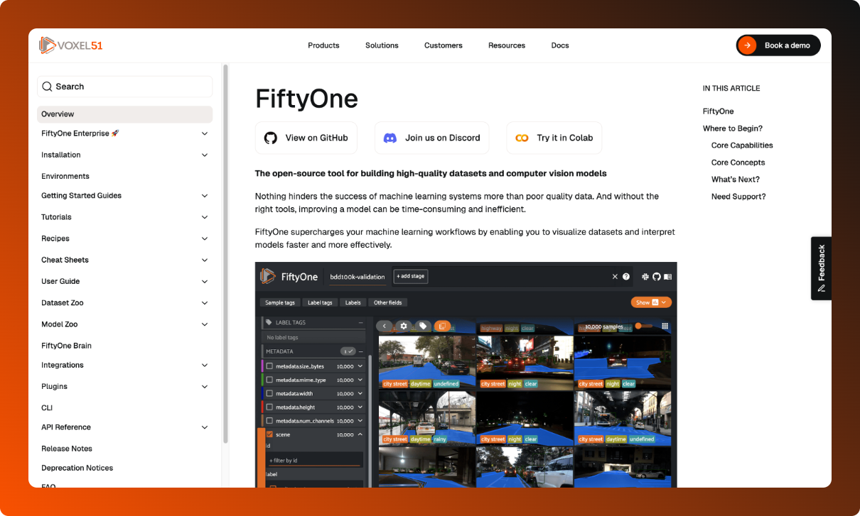 Voxel51 project screenshot