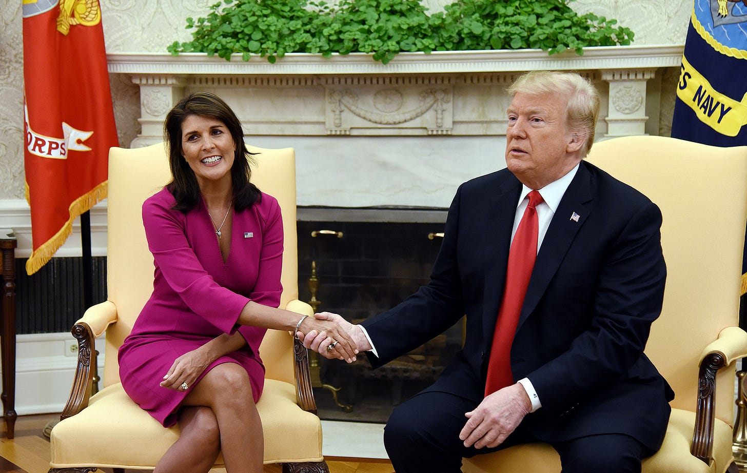 Nikki Haley Says She Won't Run for President In 2024 If Donald Trump Does -  Bloomberg
