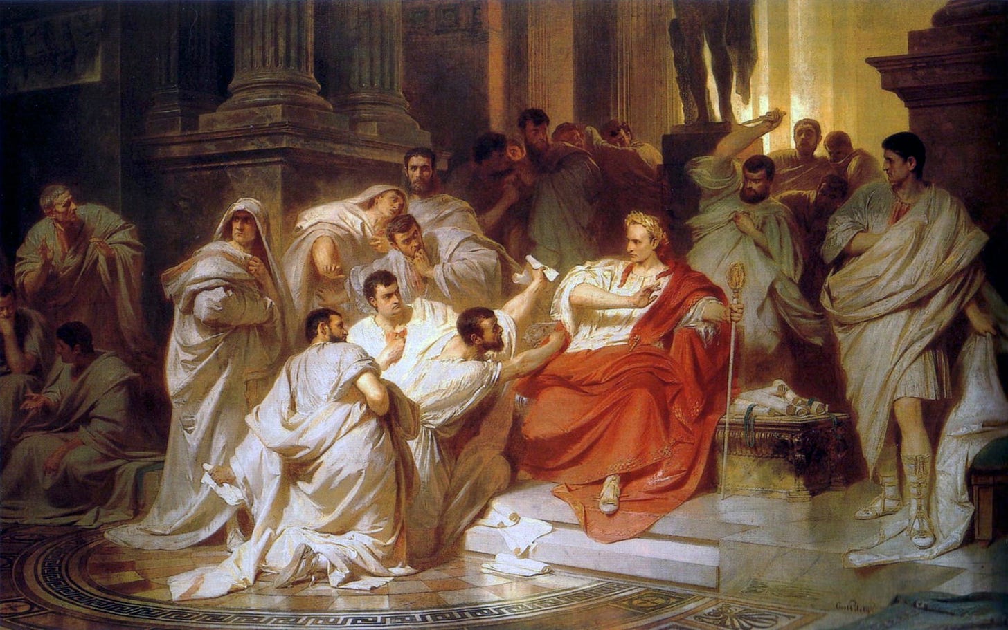 Karl von Piloty, The Murder of Caesar - 1865 Karl von Piloty, The Murder of Caesar - 1865