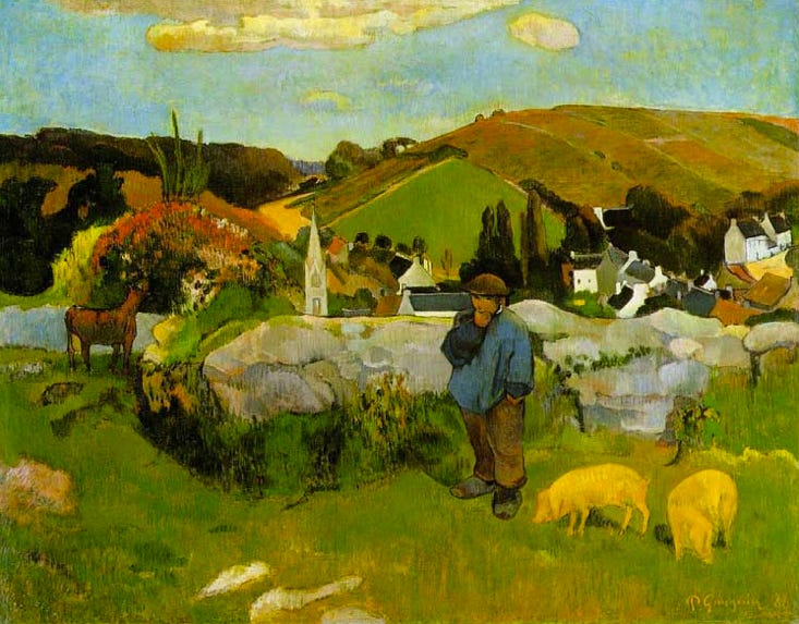 Oil Painting by Gauguin