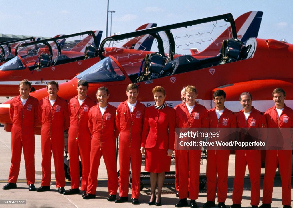 Duchess Of York Visiting The Red Arrows