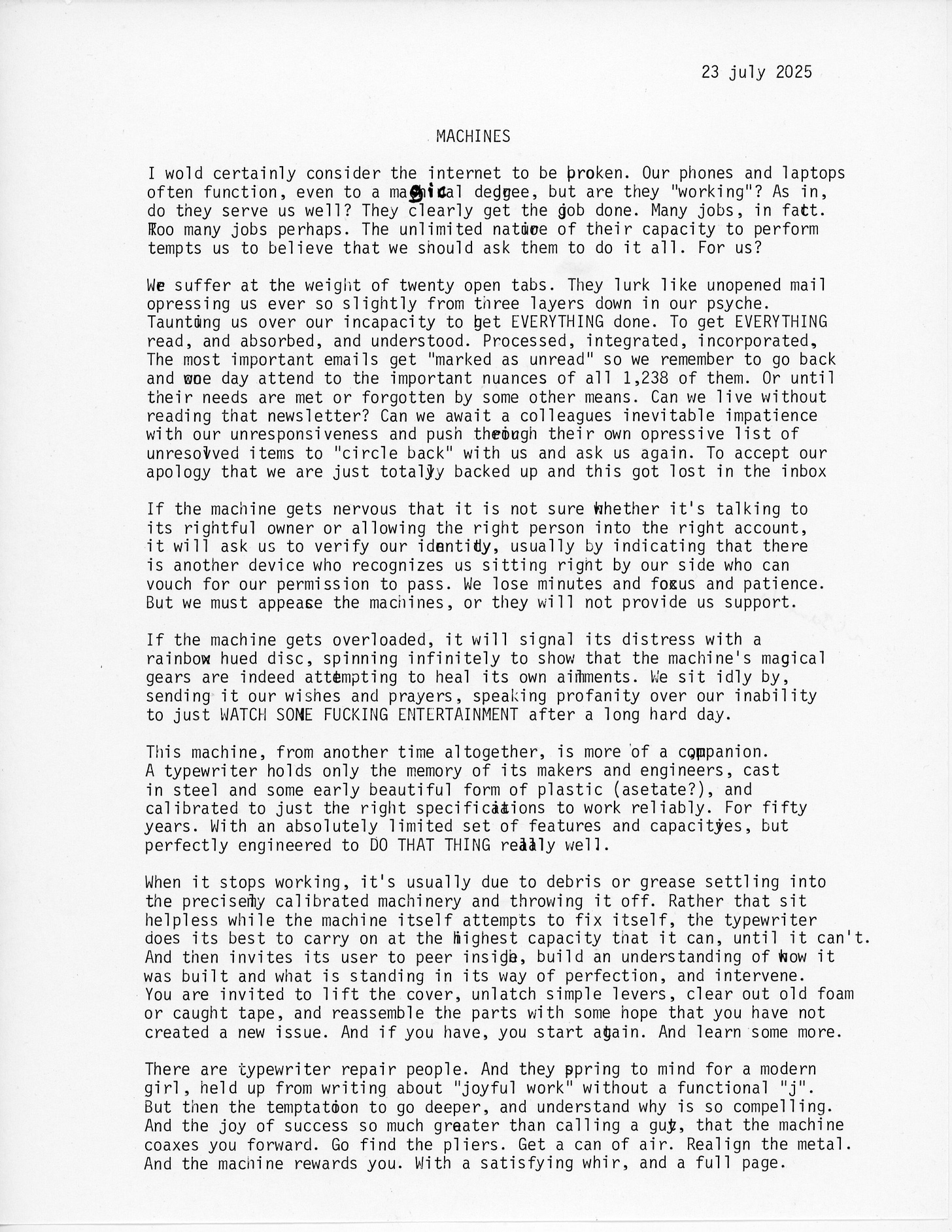 michelle geiss essay machines ode to vintage ibm selectric typewriter