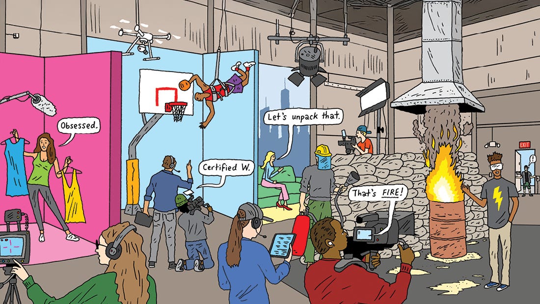 A soundstage filled with creators.