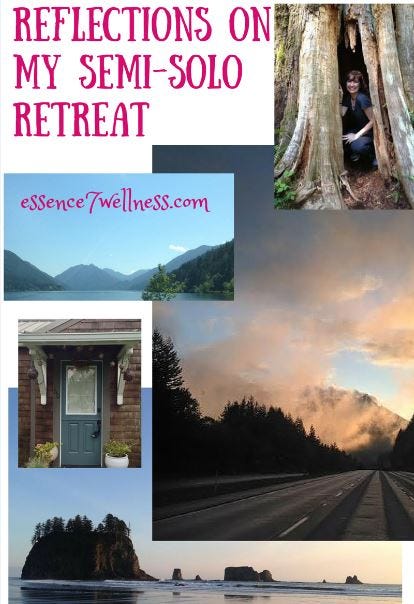 reflections on my semi-solo retreat