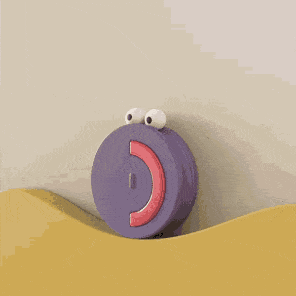 Face rolling between happy and sad face