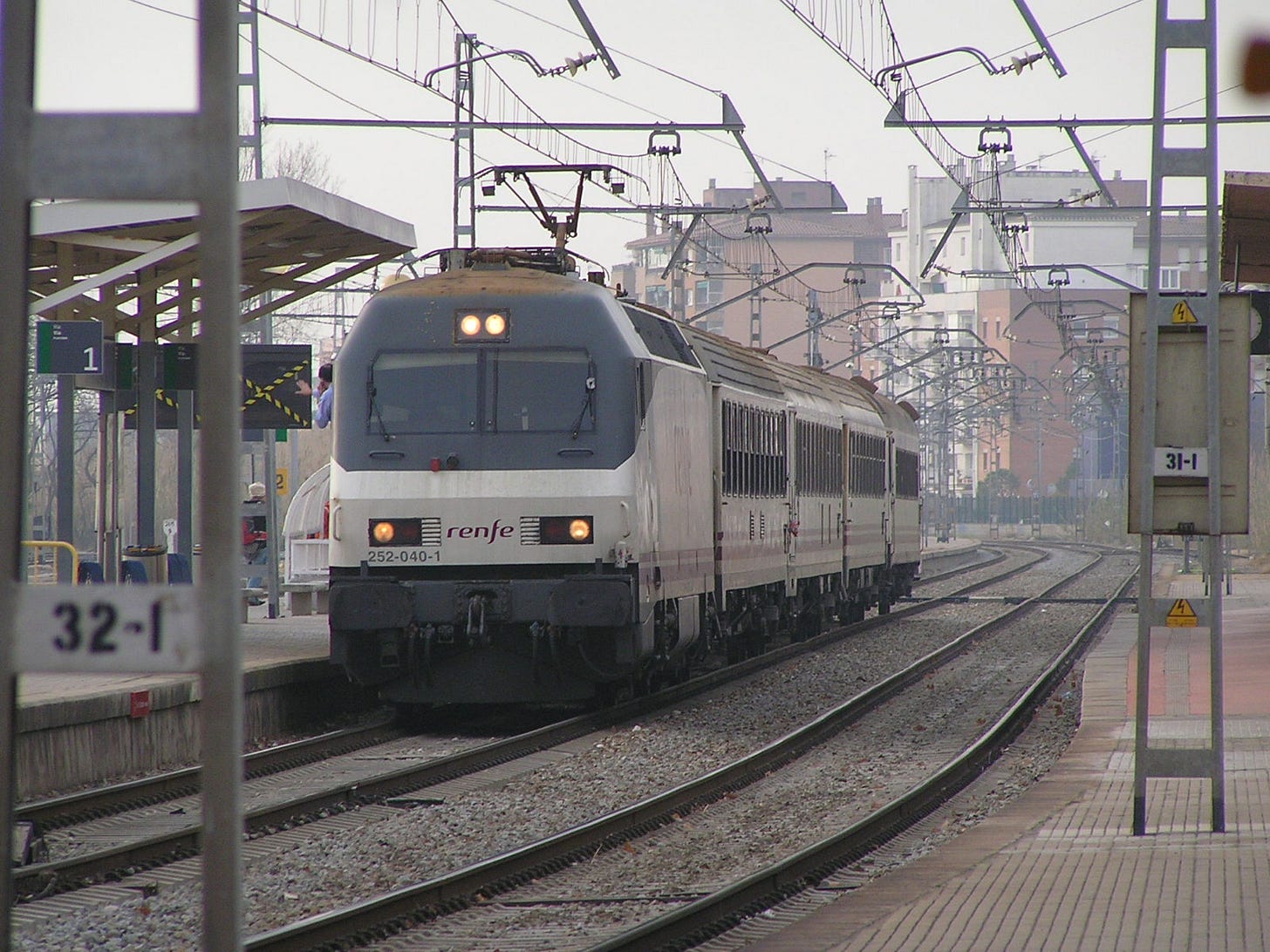 Tren en Figueres