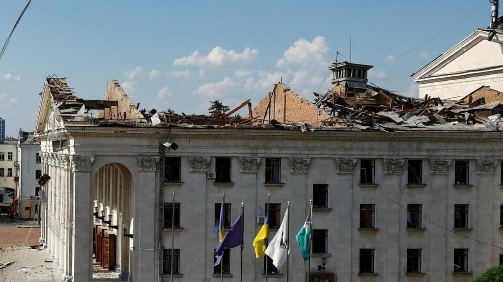 Ukraine war: Chernihiv missile strike leaves seven dead, 110 wounded - BBC News Ukraine war: Chernihiv missile strike leaves seven dead, 110 wounded - BBC News