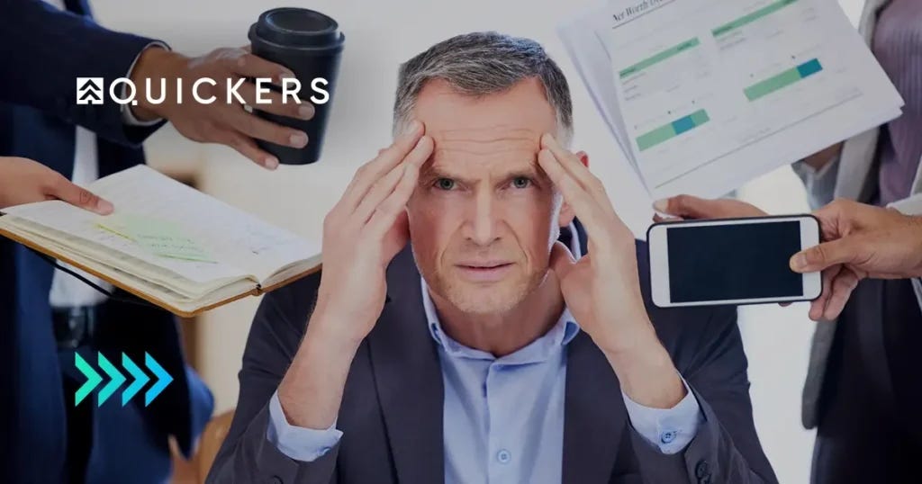 A stressed business owner