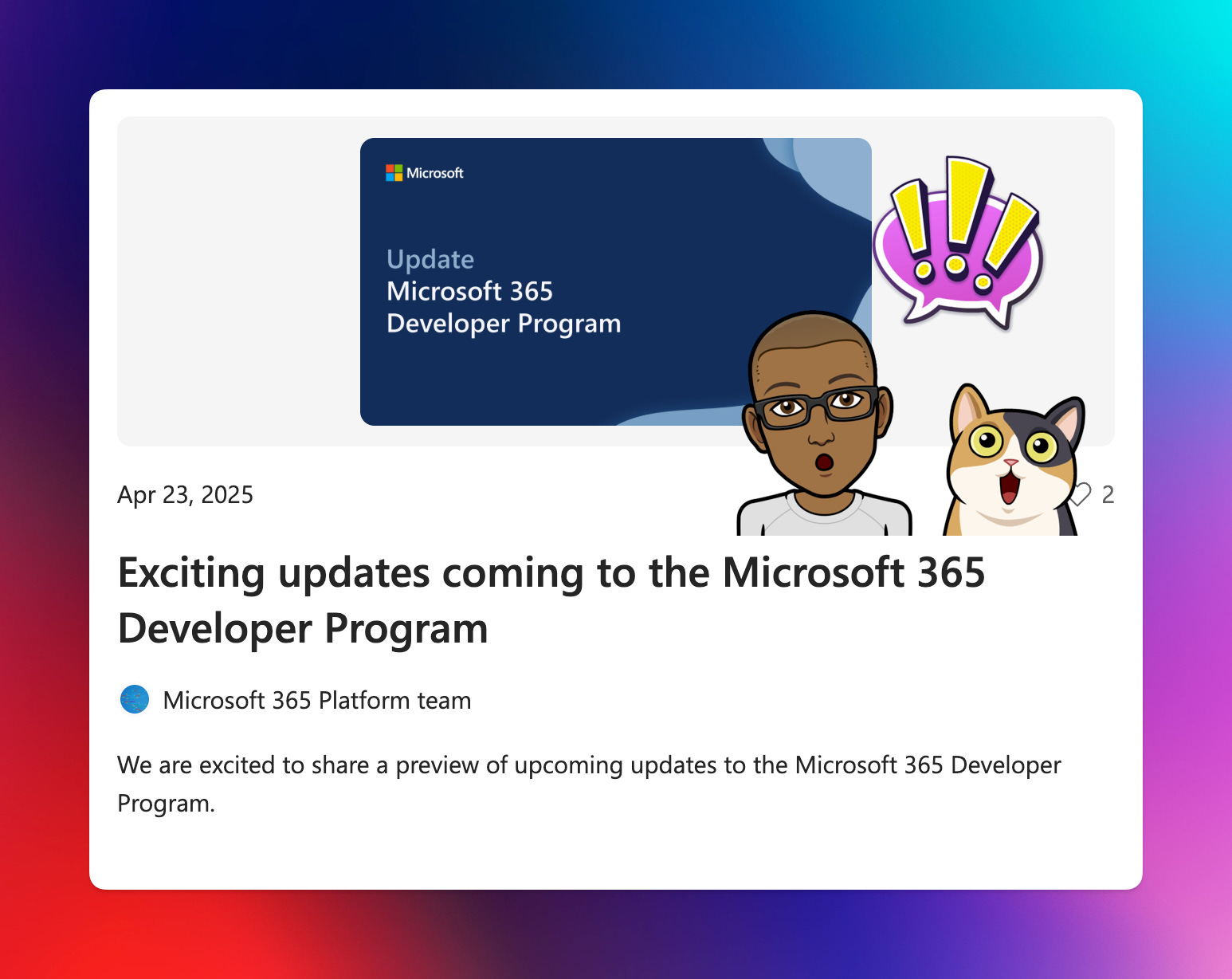 Microsoft Development Program Microsoft 365 Dev Program Update - by Merill Fernando