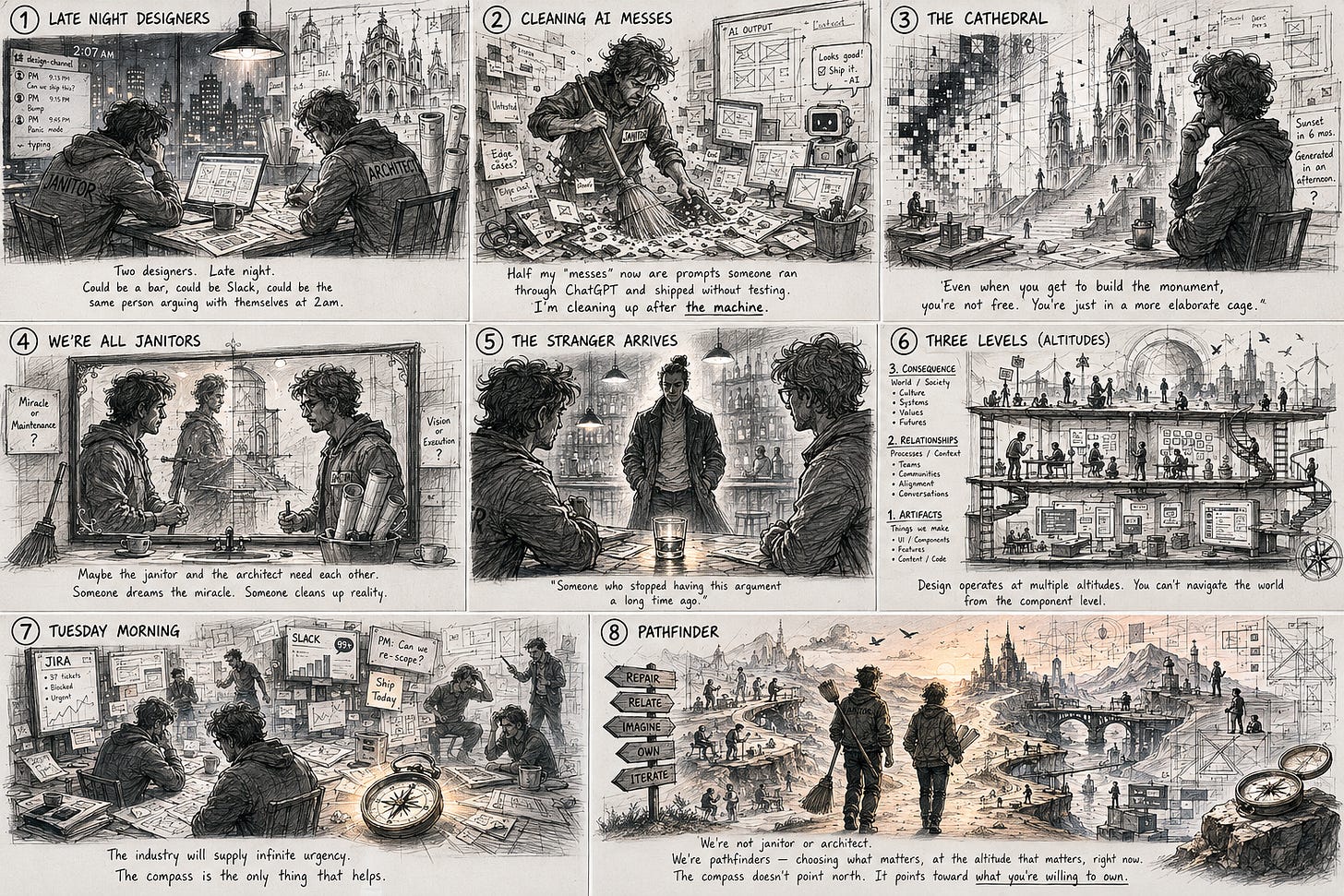 AI-generated storyboards based upon the script, as a reference for future sketching.