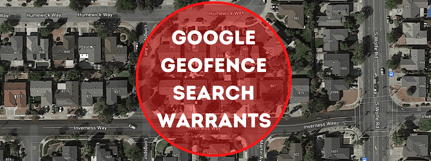 Writing Google Geofence Search Warrants | Warrant Builder