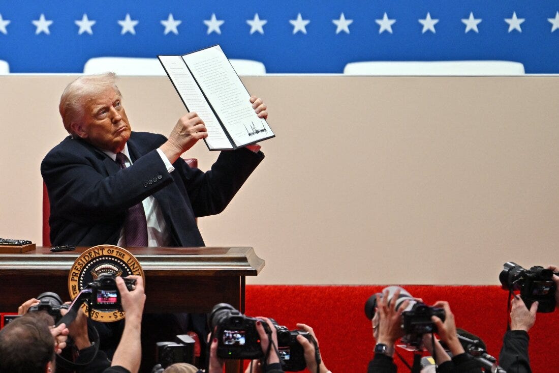 Trump signs executive actions on Jan. 6, TikTok, immigration and more : NPR