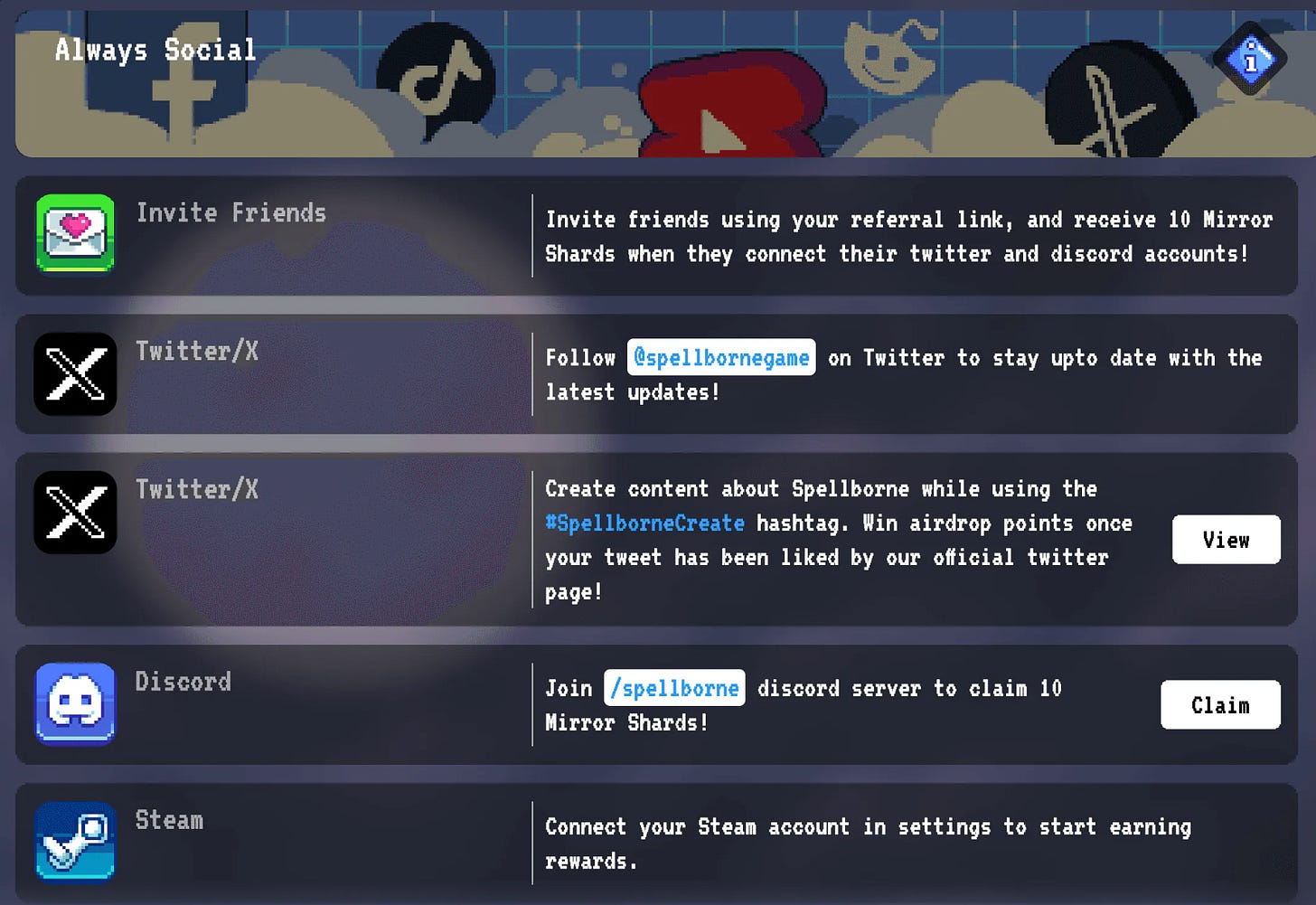 image of social quests of Spellborne