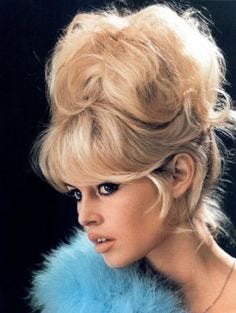 A side-by-side collection of pictures of beauty comparison of Brigitte Bardot as a young film star in the 1960s versus her naturally aging face in her later years.