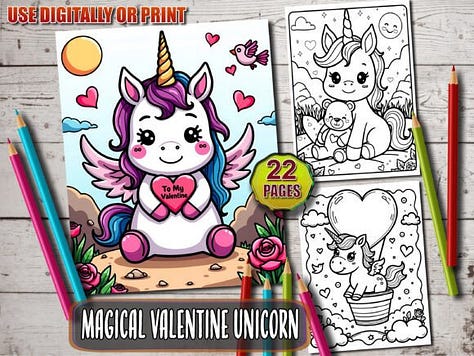 unicorn coloring page