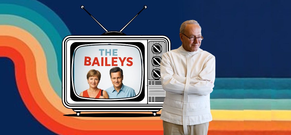 When Fiction Governs: Chuck Schumer, the Baileys, and the Politics of Make-Believe