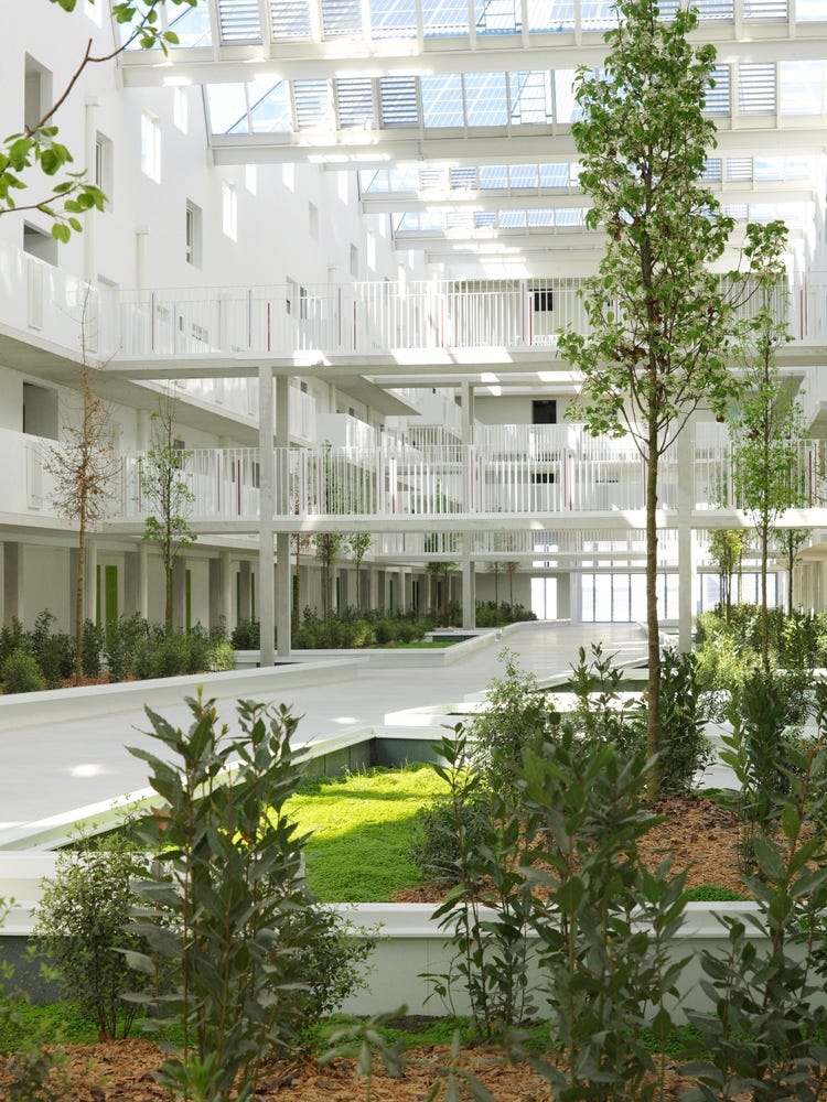 Les Bassins à flot Housing / ANMA - Garden, Facade