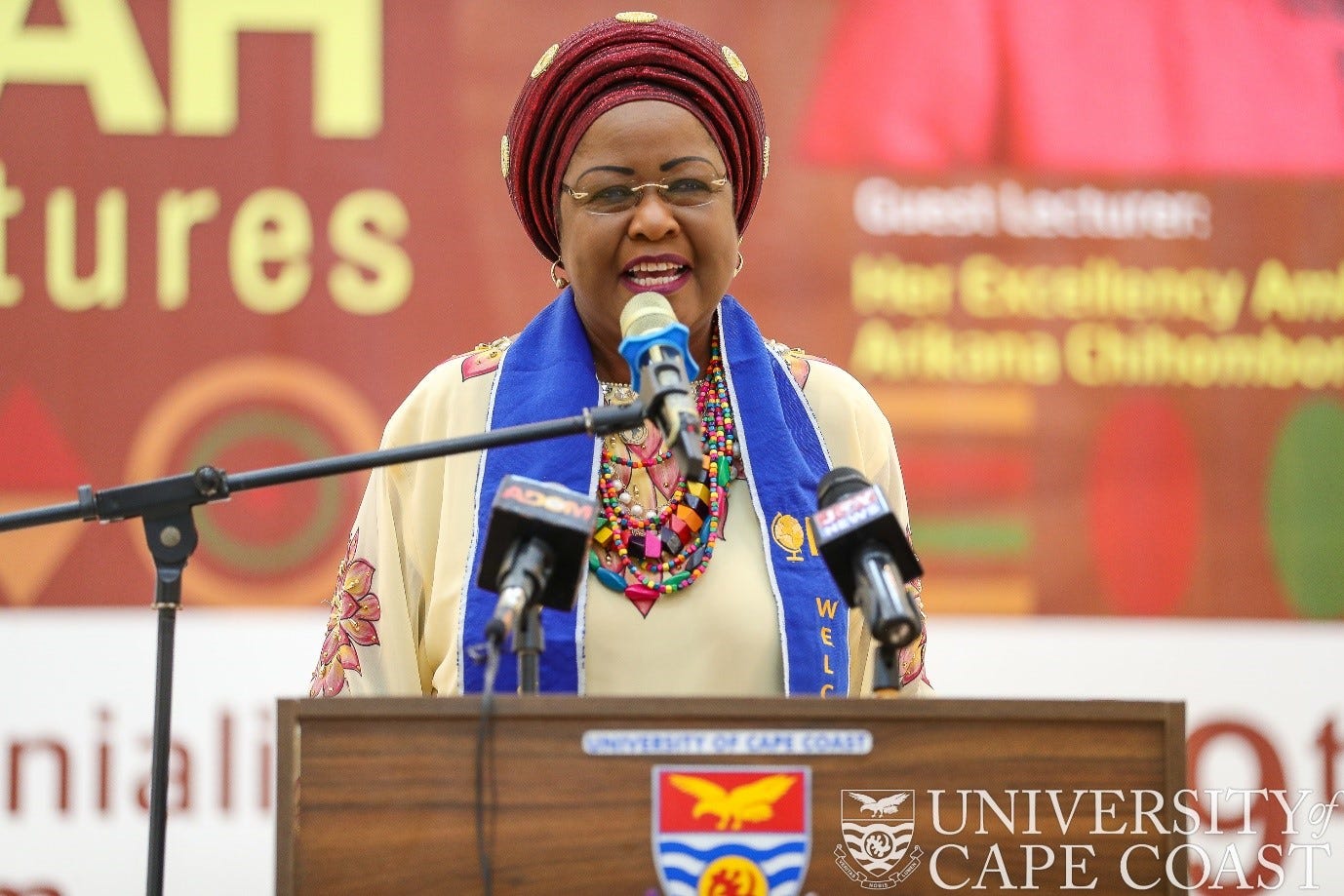 Don't lose hope in Africa, you've opportunity to re-unite Africa – H E Arikana  Chihombori-Quao to African Youth | University of Cape Coast
