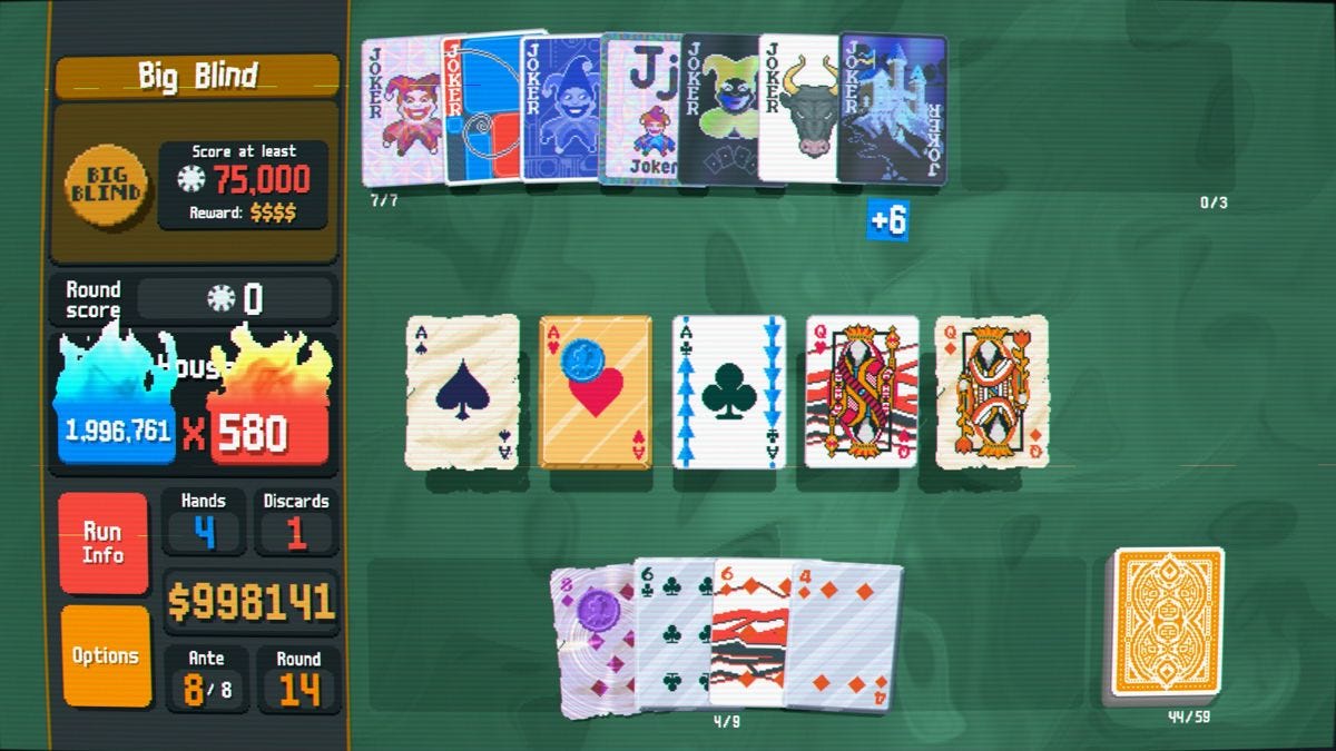 Screenshot of Balatro (Windows, 2024) - MobyGames