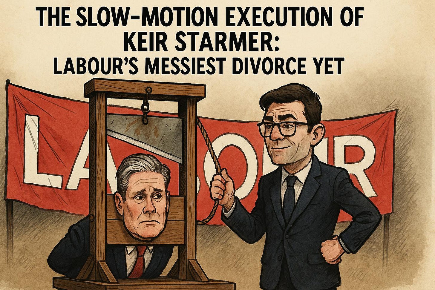 The Slow-Motion Execution of Keir Starmer: Labour's Messiest Divorce Yet