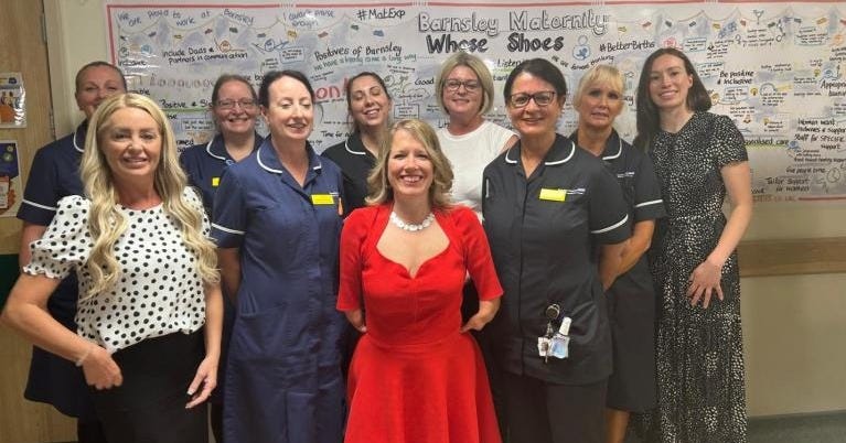 MP's 'emotional' return to ward where she was born | Barnsley Hospital NHS  Foundation Trust