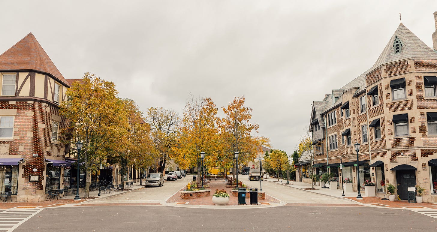 Winnetka town street