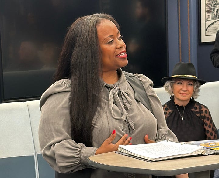 A Broadway actress discusses the 9/11 musical "Come From Away" at a high school event.