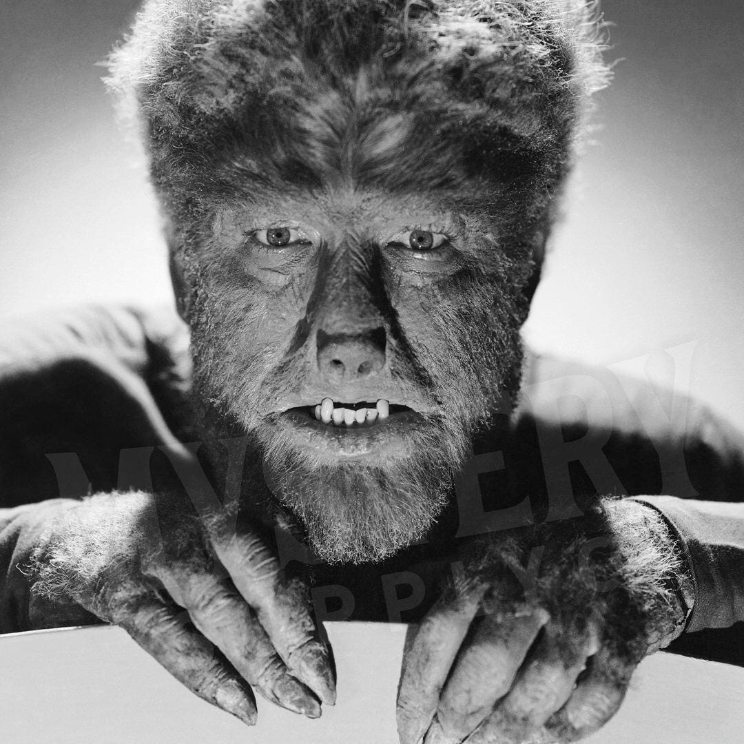 The Wolf Man 1941 Lon Chaney Jr. Classic Werewolf Monster Photo