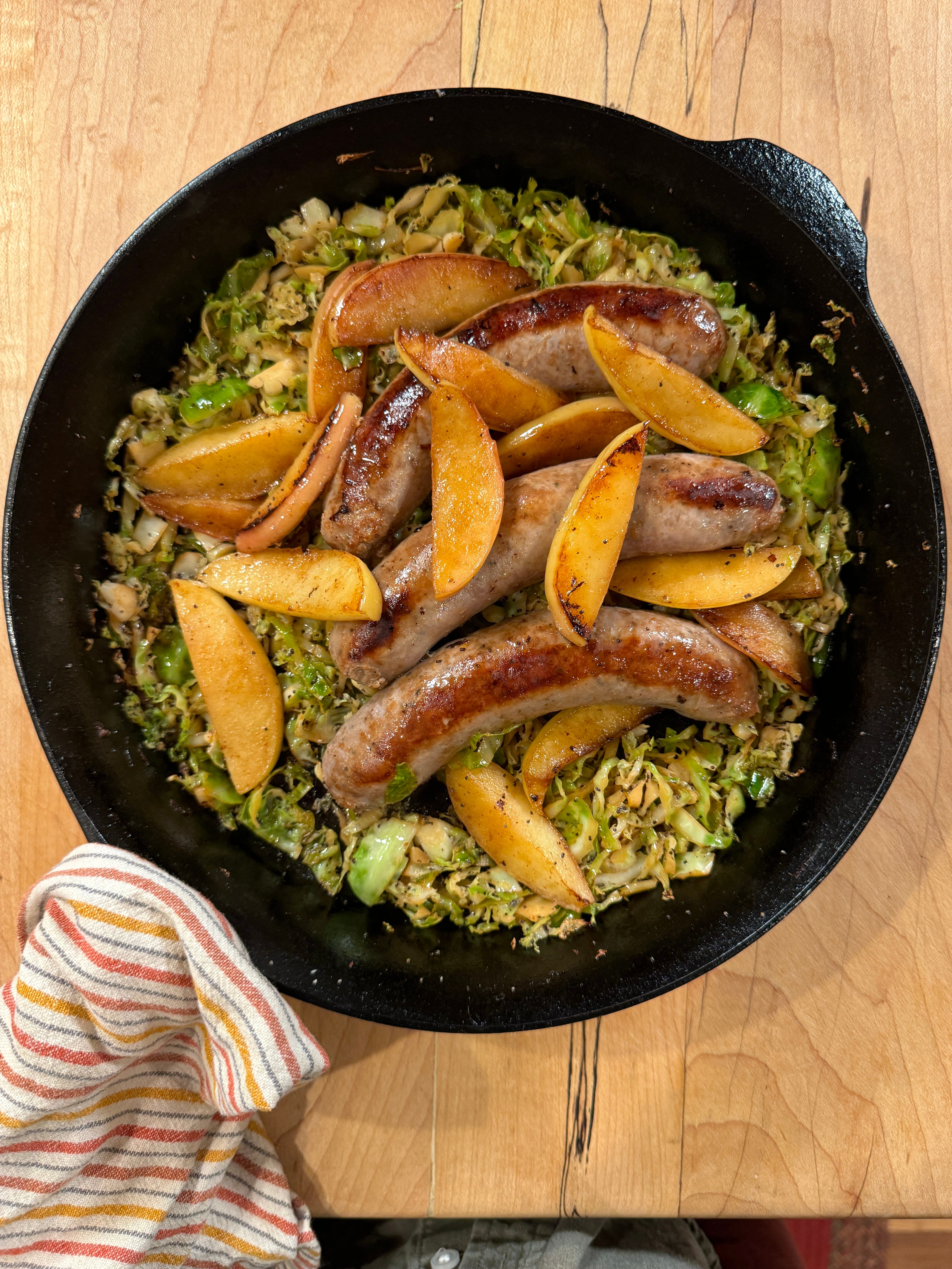 A Sausage Skillet Dinner for Fall - by Anna Stockwell