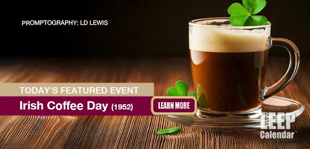 Irish coffee is an alcoholic drink with coffee and whisky. 