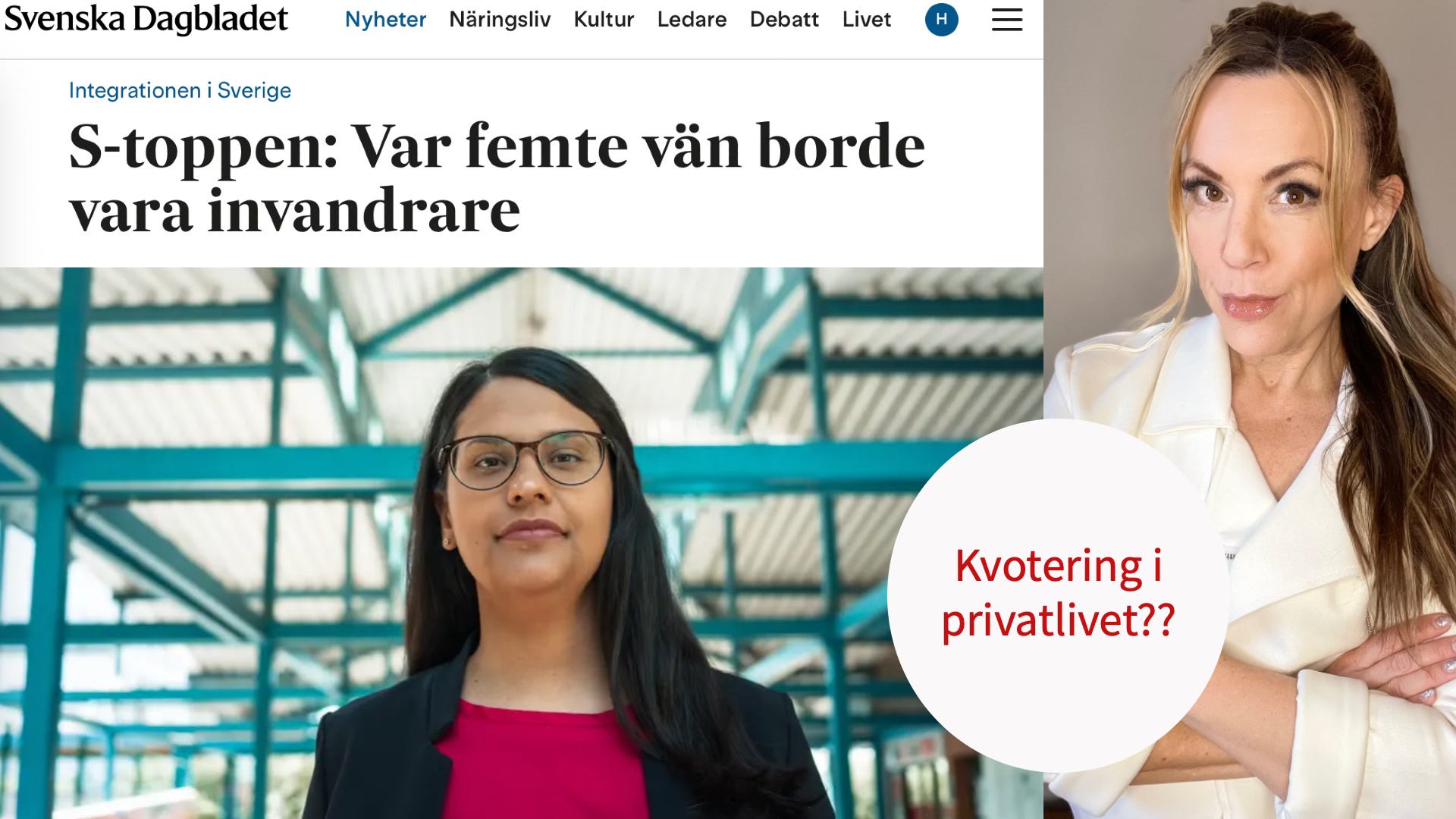 Vill S tvångs-kompis-blanda befolkningen?