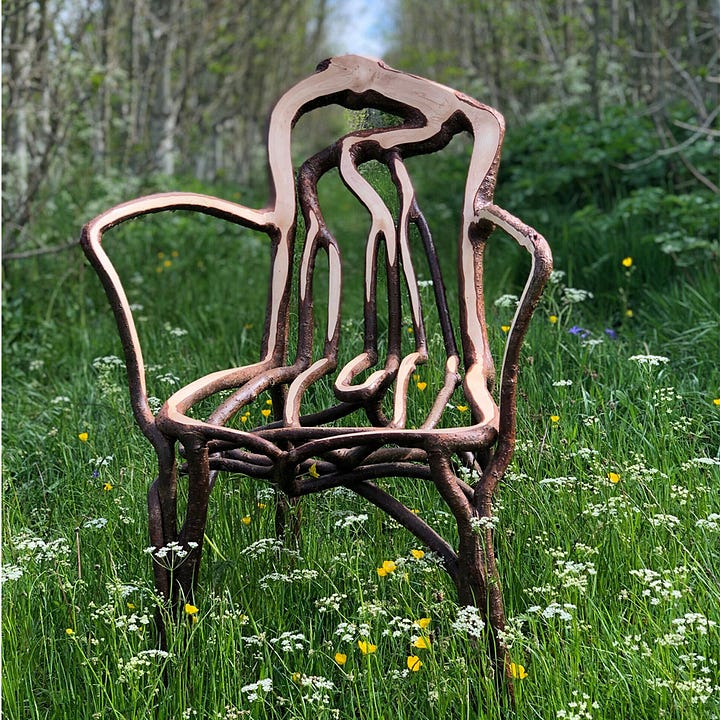 Full Grown Armchair, Full Grown at Louis Vuitton, chairs under cultivation, Full Grown collection by Full Grown