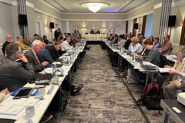 Germany's synodal committee holds its inaugural meeting in Erfurt on Nov. 10, 2023. © Synodaler Weg/Matthias Kopp.
