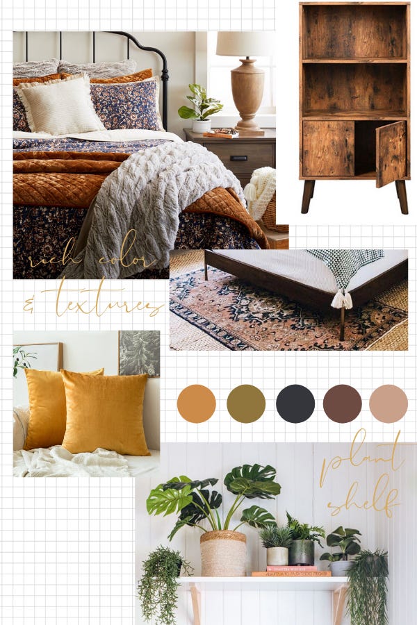 master bedroom makeover inspiration eclectic boho design.png