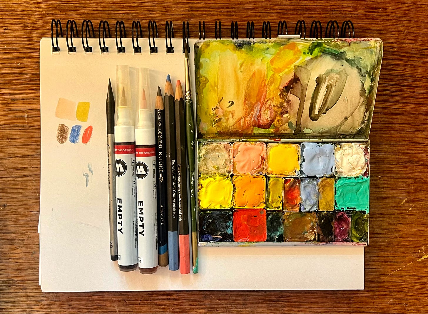 paint palette and art supplies paint palette and art supplies