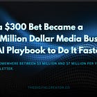 How a $300 Bet Became a Multi-Million Dollar Media Business (And the AI Playbook to Do It Faster)