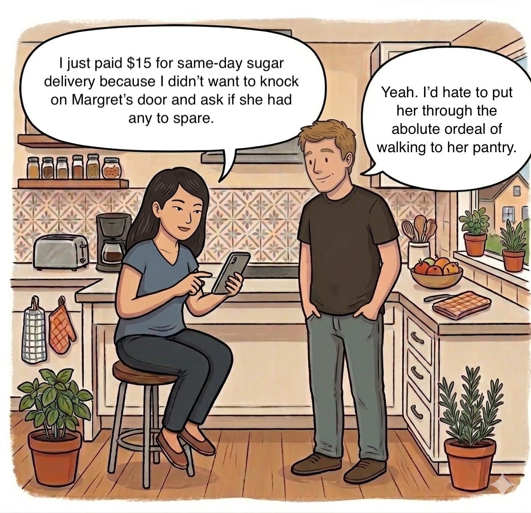 Two Cups of Sugar and a Social Skills Crisis