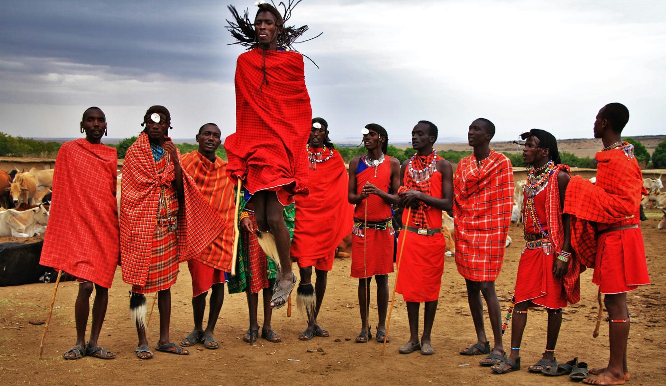 Masai jumping