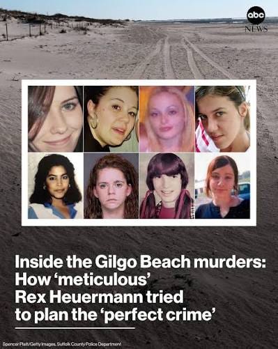 Admitted Gilgo Beach, New York, serial killer Rex Heuermann confessed to  the murders of eight women last week, bringing resolution to a 17-year  killing spree that terrorized Long Island. "If I could