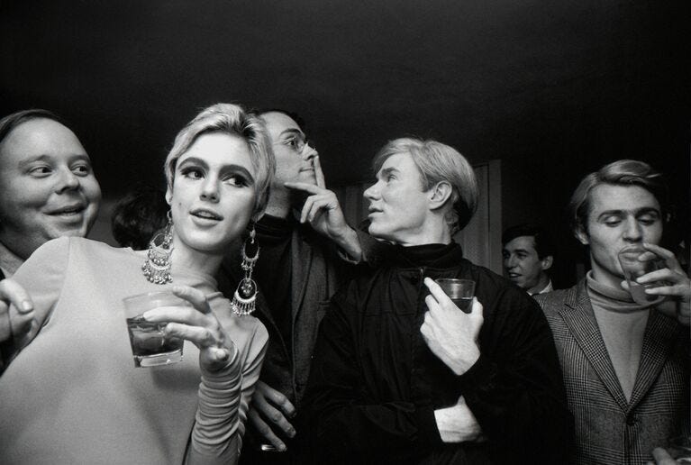 Steve Schapiro, ‘Andy Warhol, Edie Sedgwick and Entourage, New York’, Photography, Silver Gelatin Photograph, Fahey/Klein Gallery