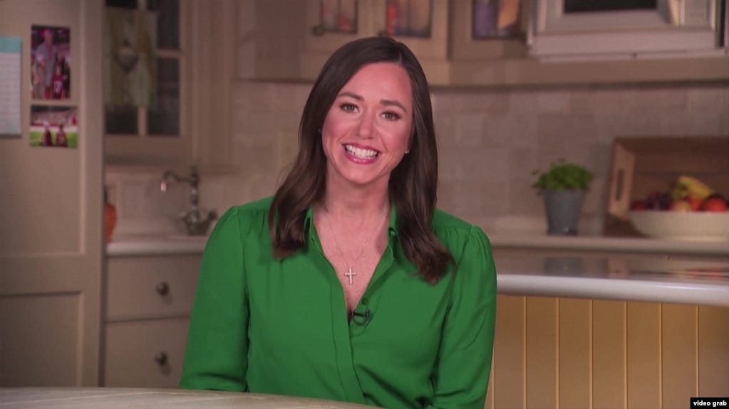 Republican Senator Katie Britt of Alabama delivers the Republican Response to President Biden's State of the Union Address, March 7, 2024.