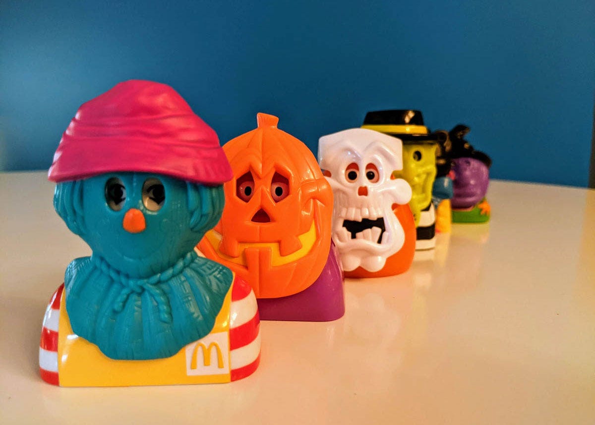 McDonald's Ronald and Pals Haunted Halloween Happy Meal Toys (1998)