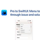 Pro to SwiftUI: Menu touch through issue and solution